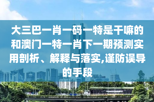 ´óÈý°ÍһФһÂëÒ»ÌØÊǸÉÂïµÄºÍ°ÄÃÅÒ»ÌØÒ»Ð¤ÏÂÒ»ÆÚÕ¹ÍûÊÊÓÃÆÊÎö¡¢Ú¹ÊÍÓëÂäʵ,½÷·ÀÎóµ¼µÄÊÖ¶Î