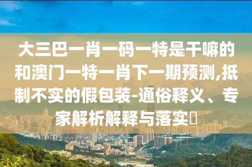 ´óÈý°ÍһФһÂëÒ»ÌØÊǸÉÂïµÄºÍ°ÄÃÅÒ»ÌØÒ»Ð¤ÏÂÒ»ÆÚÕ¹Íû,µÖÖÆ²»ÊµµÄ¼Ù°ü×°-ͨË×ÊÍÒ塢ר¼ÒÆÊÎöÚ¹ÊÍÓëÂäʵ?