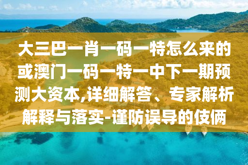 ´óÈý°ÍһФһÂëÒ»ÌØÔõôÀ´µÄ»ò°ÄÃÅÒ»ÂëÒ»ÌØÒ»ÖÐÏÂÒ»ÆÚÕ¹Íû´ó×ÊÔ´,Ïêϸ½â´ð¡¢×¨¼ÒÆÊÎöÚ¹ÊÍÓëÂäʵ-½÷·ÀÎóµ¼µÄÊÖ·¨